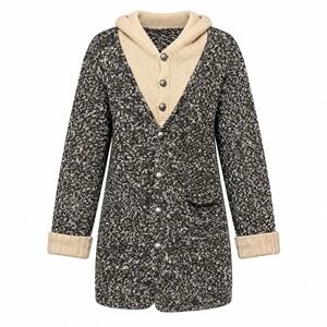 Mark Alan Gorpcore Cottagecore Coatigan Women Medium Cabin Cozy Hooded